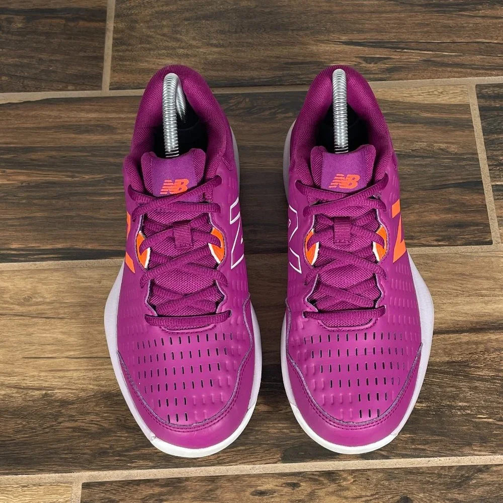 New Balance 696v4 Youth Girls Size 6.5 Shoes Mulberry Hard Court Tennis Sneaker